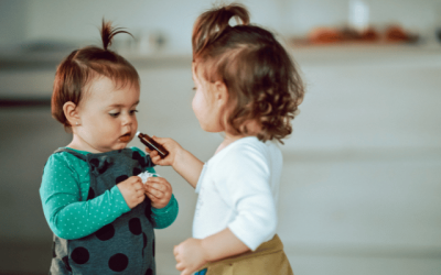 Kids using essential oil